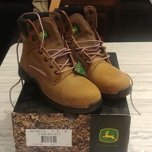 Ladies Steel Toe John Deere Hiker Boots